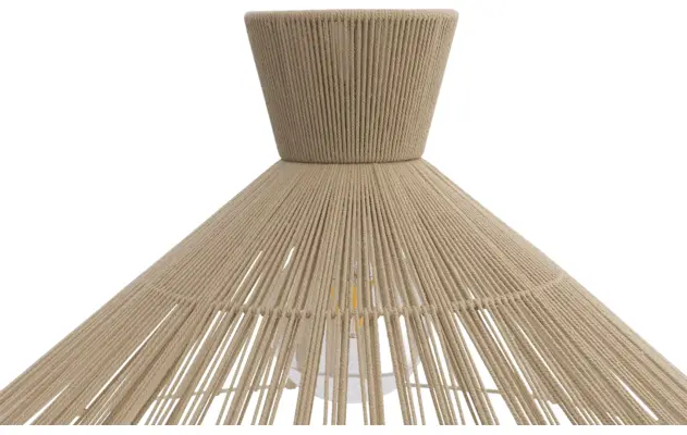Goossens hanglamp fresia bruin stof - 8242008-frandsen-fresia-e27-05