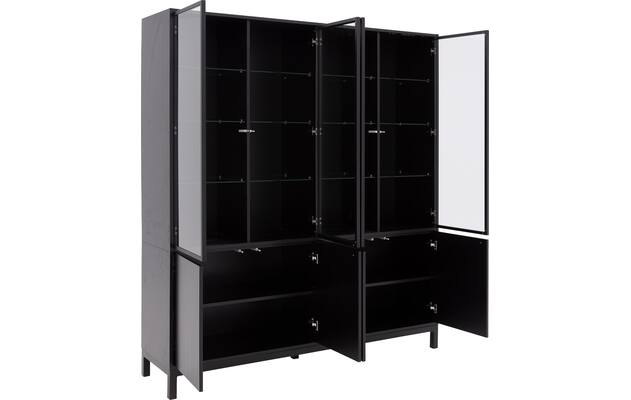 Goossens vitrinekast valencia zwart melamine - 8242051-goossens-valencia-buffetkast-melamine-04