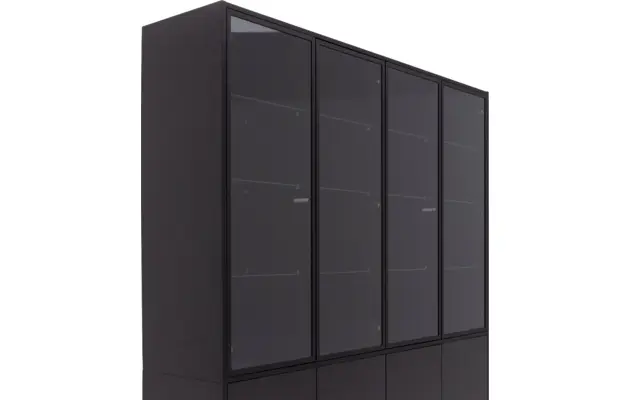 Goossens vitrinekast valencia zwart melamine - 8242051-goossens-valencia-buffetkast-melamine-05