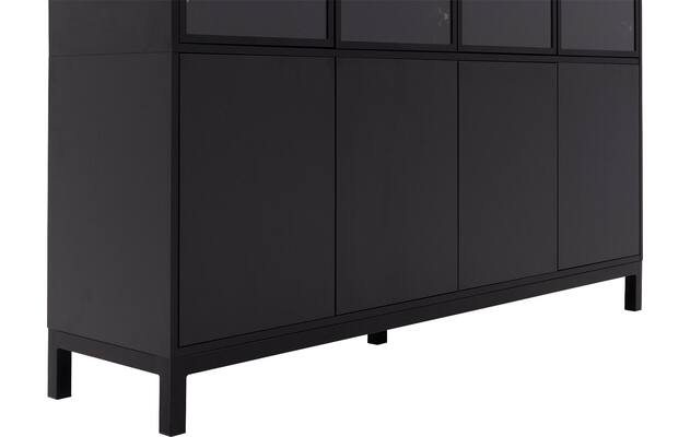 Goossens vitrinekast valencia zwart melamine - 8242051-goossens-valencia-buffetkast-melamine-06