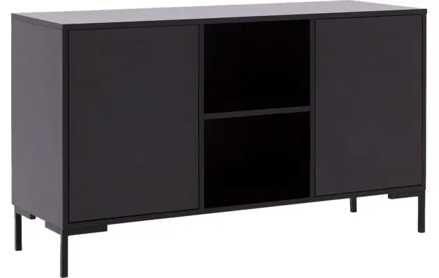 Goossens basic dressoir madrid zwart melamine - 8242055-goossens-basic-madrid-dressoir-melamine-02