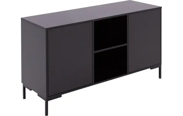 Goossens basic dressoir madrid zwart melamine - 8242055-goossens-basic-madrid-dressoir-melamine-04