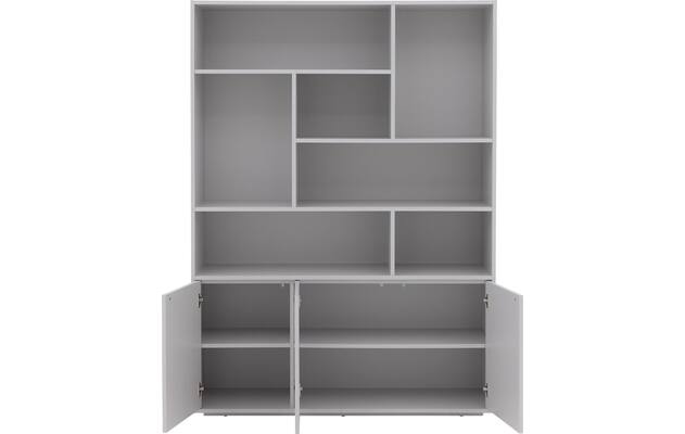 Goossens basic buffetkast madrid grijs melamine - 8242779-goossens-basic-madrid-buffetkast-melamine-02