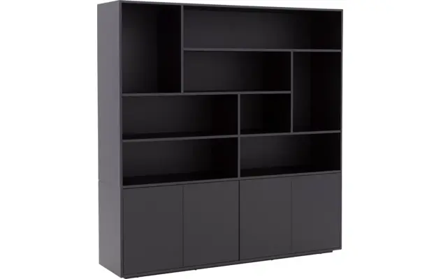 Goossens basic buffetkast madrid zwart melamine - 8242782-goossens-basic-madrid-buffetkast-melamine-03