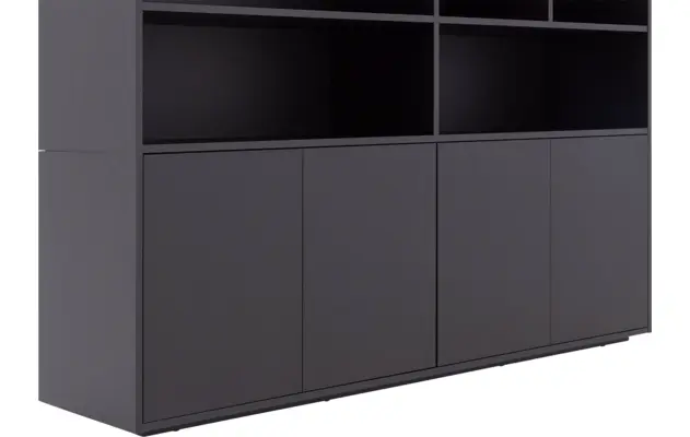 Goossens basic buffetkast madrid zwart melamine - 8242782-goossens-basic-madrid-buffetkast-melamine-06