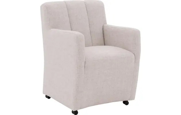 Goossens eetkamerstoel lewise beige stof - 8242937-goossens-lewise-eetkamerstoel-stof-wit-01