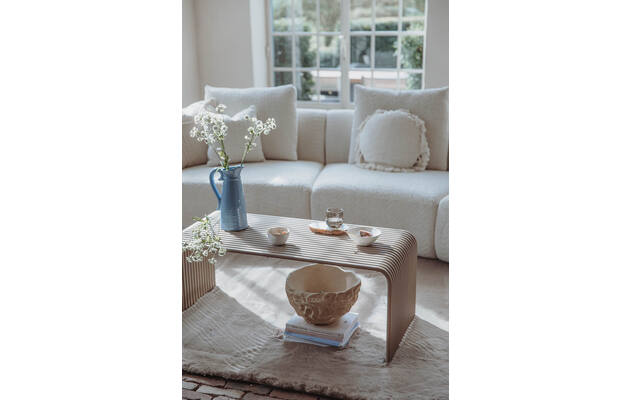 Goossens salontafel rainbow beige metaal - 8242974-12