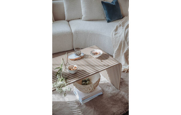 Goossens salontafel rainbow beige metaal - 8242974-13