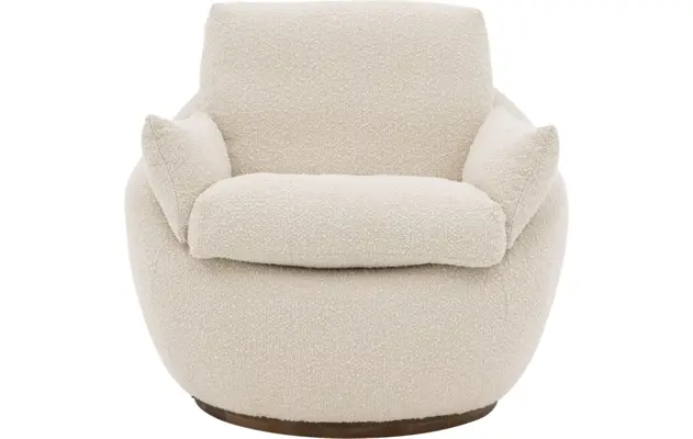 Goossens draaifauteuil lazy wit stof - 8243292-goossens-lazy-fauteuil-stof-03