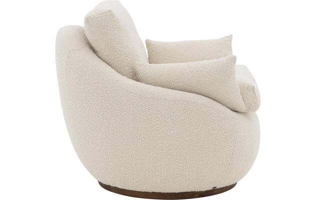 Goossens draaifauteuil lazy wit stof - 8243292-goossens-lazy-fauteuil-stof-04