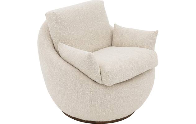 Goossens draaifauteuil lazy wit stof - 8243292-goossens-lazy-fauteuil-stof-05