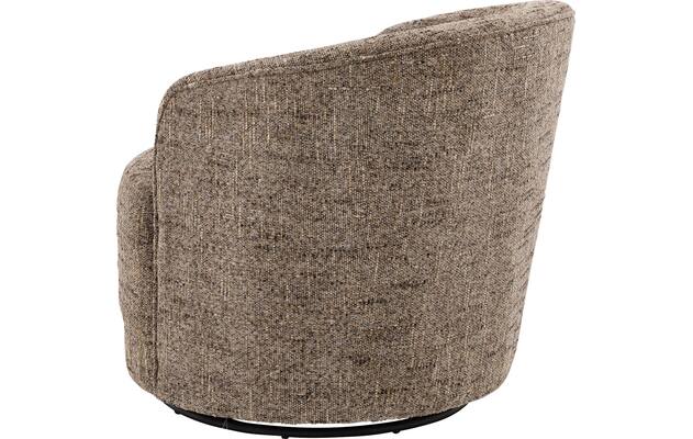 Goossens draaifauteuil milk bruin stof - 8243296-goossens-milk-fauteuil-stof-02