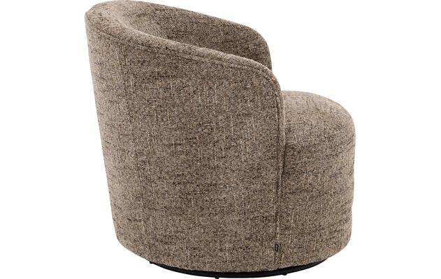 Goossens draaifauteuil milk bruin stof - 8243296-goossens-milk-fauteuil-stof-03