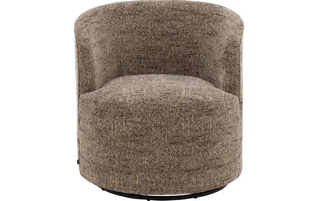 Goossens draaifauteuil milk bruin stof - 8243296-goossens-milk-fauteuil-stof-04