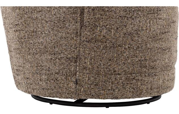 Goossens draaifauteuil milk bruin stof - 8243296-goossens-milk-fauteuil-stof-06
