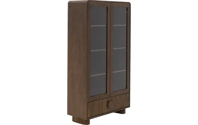Goossens basic vitrinekast melani bruin eiken - 8243327-goossens-basic-melani-vitrinekast-eiken-10