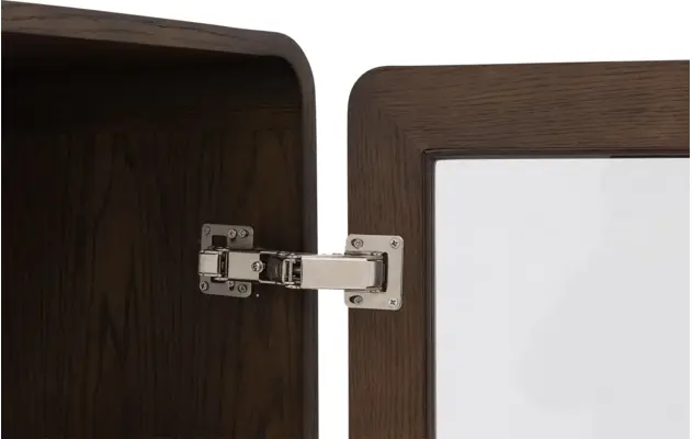 Goossens basic vitrinekast melani bruin eiken - 8243327-goossens-basic-melani-vitrinekast-eiken-12