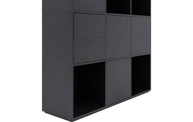 Goossens wandmeubel sevilla zwart eiken - 8243356-goossens-sevilla-wandmeubel-eiken-06