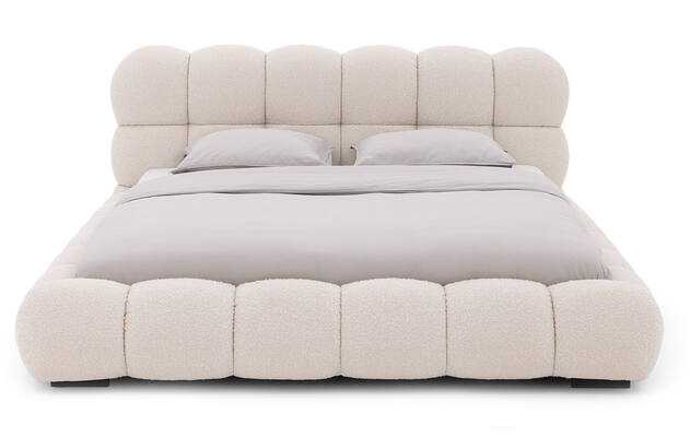 Goossens gestoffeerd bedframe cloud beige stof - 8243570-goossens-cloud-bedframe-stof-03