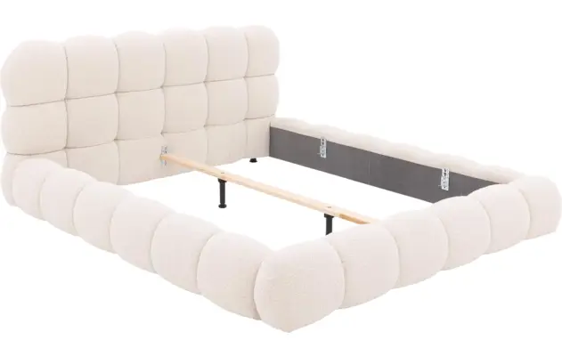 Goossens gestoffeerd bedframe cloud beige stof - 8243570-goossens-cloud-bedframe-stof-08