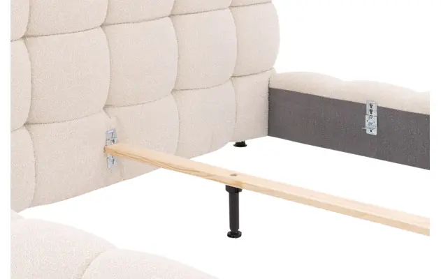 Goossens gestoffeerd bedframe cloud beige stof - 8243570-goossens-cloud-bedframe-stof-09