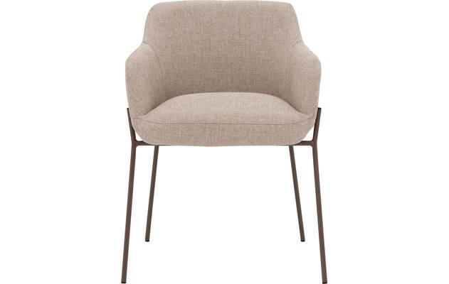 Goossens eetkamerstoel pepijn beige stof - 8243580-goossens-pepijn-eetkamerstoel-stof-bruin-04