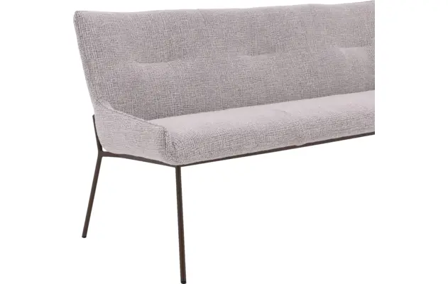 Goossens excellent eetkamerbank matteo beige stof - 8243598-goossens-excellent-matteo-eetkamerstoel-stof-wit-05