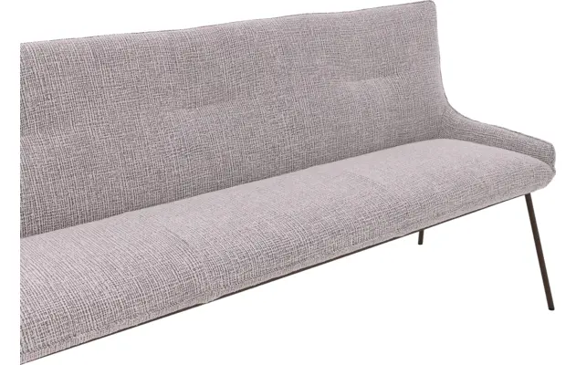Goossens excellent eetkamerbank matteo beige stof - 8243598-goossens-excellent-matteo-eetkamerstoel-stof-wit-08