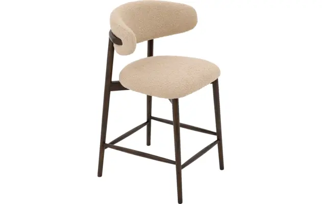 Goossens counterstoel diede beige stof - 8243603-goossens-diede-barstoel-stof-05