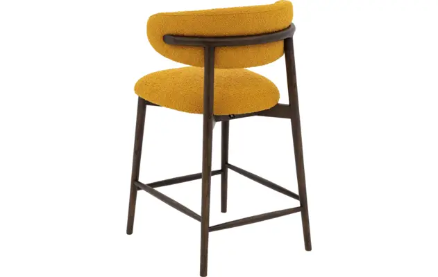 Goossens counterstoel diede geel stof - 8243605-goossens-diede-barstoel-stof-02
