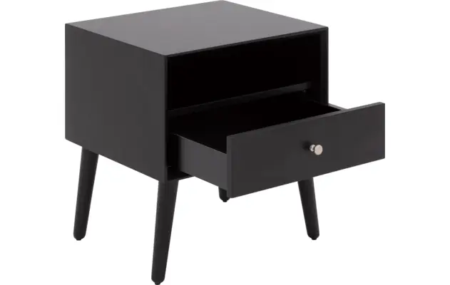Goossens nachtkastje umbria zwart mdf - 8243732-goossens-umbria-nachtkastje-02