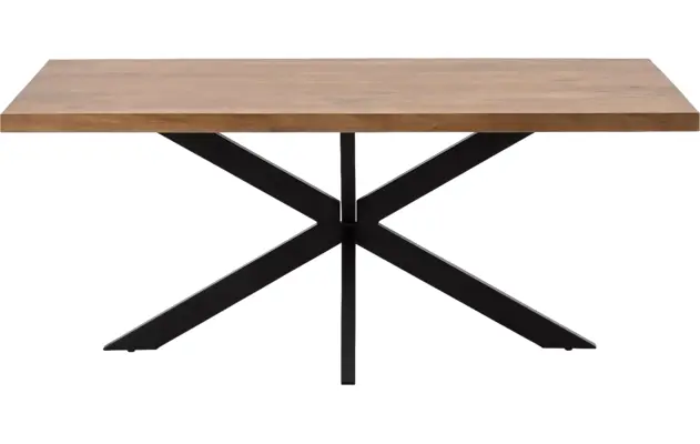 Goossens basic eettafel lecca bruin mango - 8243799-goossens-basic-lecce-eettafel-mango-bruin-03