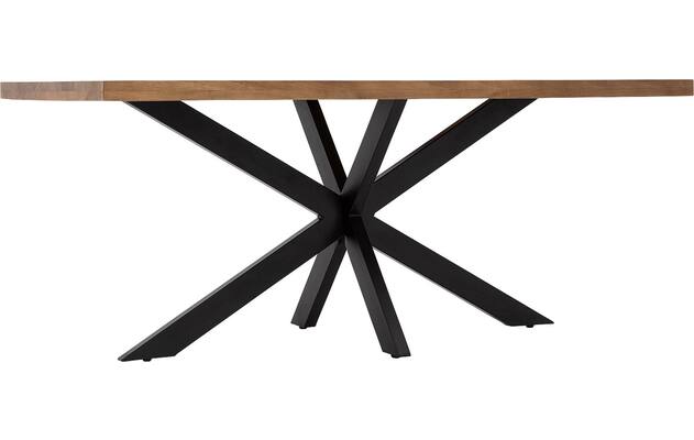 Goossens basic eettafel lecca bruin mango - 8243799-goossens-basic-lecce-eettafel-mango-bruin-04