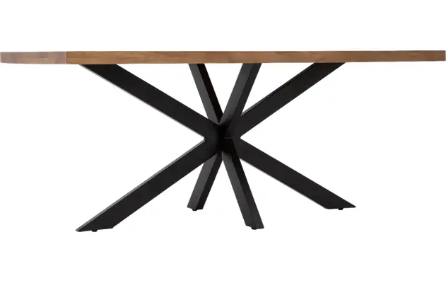 Goossens basic eettafel lecca bruin mango - 8243799-goossens-basic-lecce-eettafel-mango-bruin-04