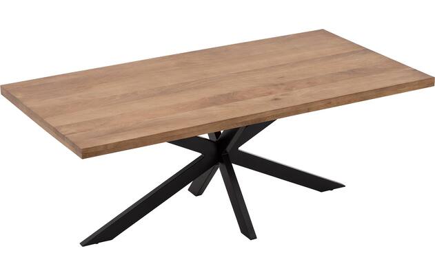 Goossens basic eettafel lecca bruin mango - 8243802-goossens-basic-lecce-eettafel-mango-bruin-02
