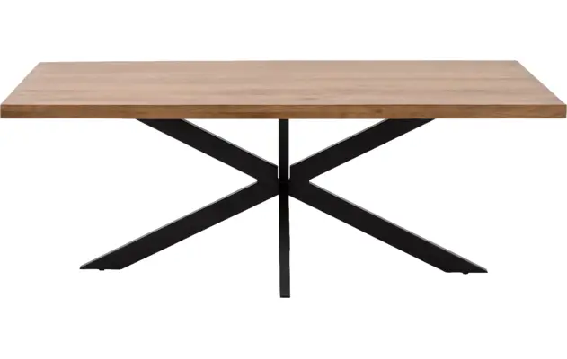 Goossens basic eettafel lecca bruin mango - 8243802-goossens-basic-lecce-eettafel-mango-bruin-03