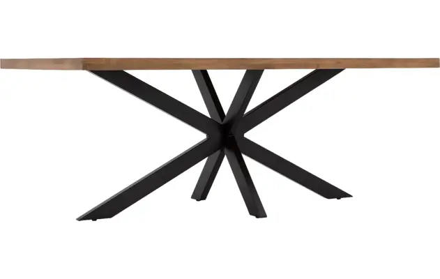 Goossens basic eettafel lecca bruin mango - 8243802-goossens-basic-lecce-eettafel-mango-bruin-04