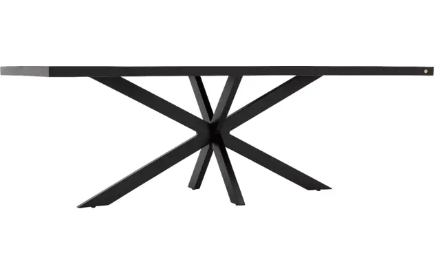 Goossens basic eettafel lecca zwart mango - 8243806-goossens-basic-lecce-eettafel-mango-zwart-04