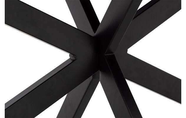 Goossens basic eettafel lecca zwart mango - 8243806-goossens-basic-lecce-eettafel-mango-zwart-05