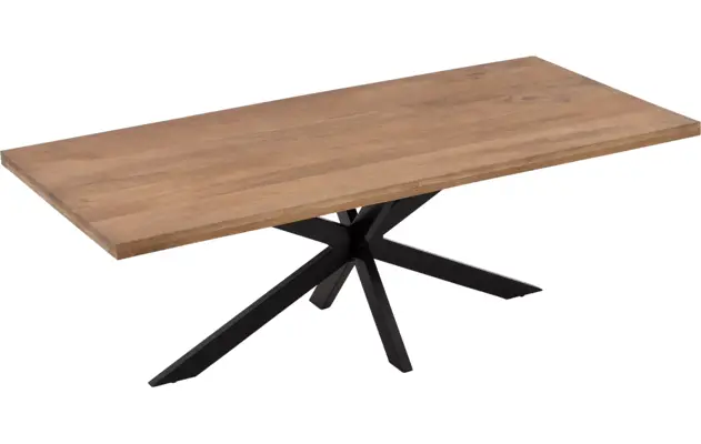 Goossens basic eettafel lecca bruin mango - 8243807-goossens-basic-lecce-eettafel-mango-bruin-02