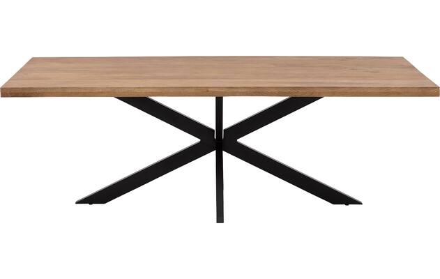 Goossens basic eettafel lecca bruin mango - 8243807-goossens-basic-lecce-eettafel-mango-bruin-03