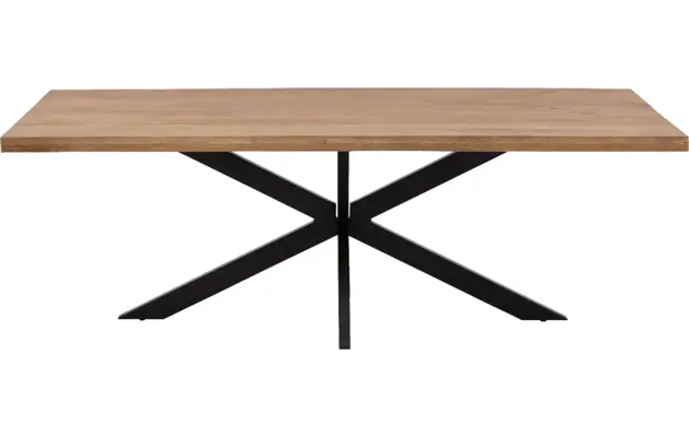 Goossens basic eettafel lecca bruin mango - 8243807-goossens-basic-lecce-eettafel-mango-bruin-03