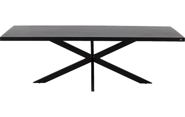 Goossens basic eettafel lecca zwart mango - 8243809-goossens-basic-lecce-eettafel-mango-zwart-02