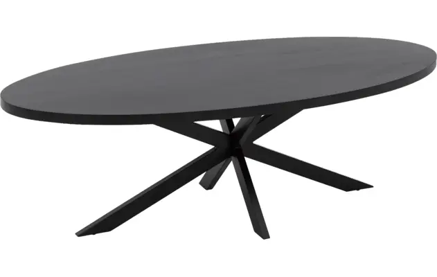 Goossens basic eettafel lecca zwart mango - 8243815-goossens-basic-lecce-eettafel-mango-zwart-02