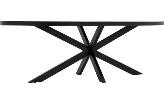 Goossens basic eettafel lecca zwart mango - 8243815-goossens-basic-lecce-eettafel-mango-zwart-04