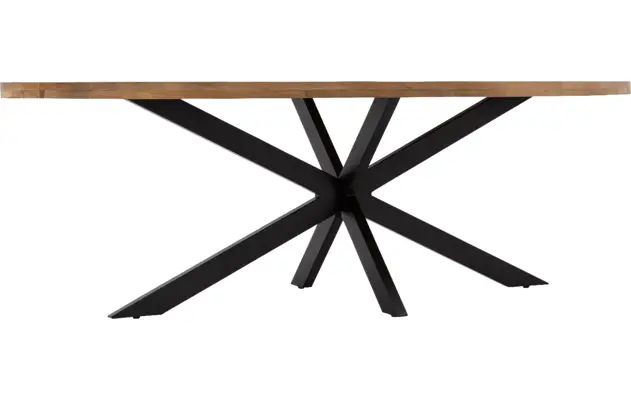 Goossens basic eettafel lecca bruin mango - 8243816-goossens-basic-lecce-eettafel-mango-bruin-03