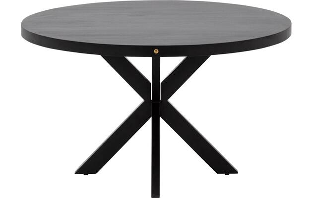Goossens basic eettafel lecca zwart mango - 8243821-goossens-basic-lecce-eettafel-mango-zwart-03