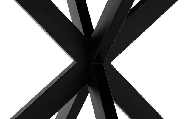 Goossens basic eettafel lecca zwart mango - 8243827-goossens-basic-lecce-eettafel-mango-zwart-05