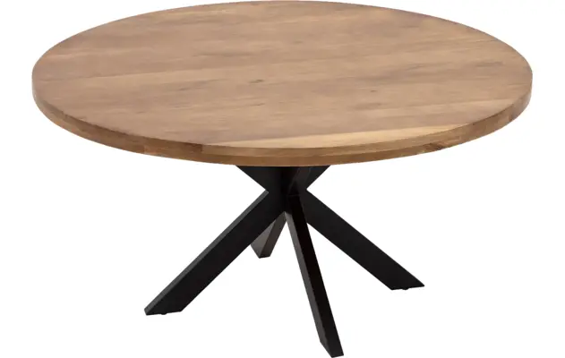 Goossens basic eettafel lecca bruin mango - 8243828-goossens-basic-lecce-eettafel-mango-bruin-02