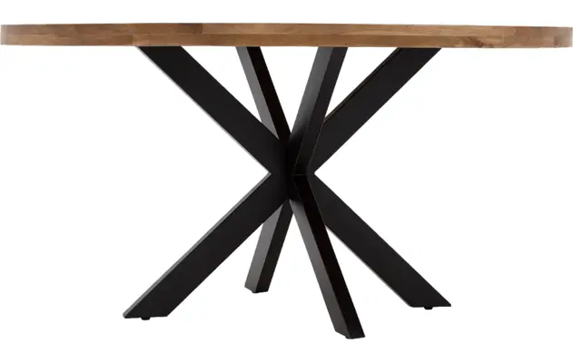 Goossens basic eettafel lecca bruin mango - 8243828-goossens-basic-lecce-eettafel-mango-bruin-04